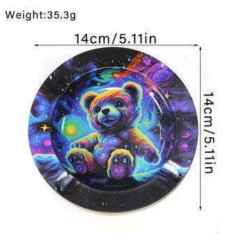 Smoking Accessory Kit - 15 Pcs Bundle With Round Or Heart Tray, Random Design Plastic Herb Grinder, Cone Tube, Pre-Roll Cone Paper,Tin Cigarette Case - Complete Set