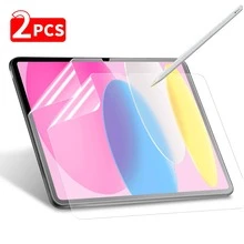 2片装类纸质屏幕保护膜，兼容三星Galaxy Tab / iPad 2024 / Redmi Pad SE / HONOR Pad / Surface Pro / Pad，磨砂表面，兼容华为Mate Pad Air，书写流畅/高灵敏度/防眩光，兼容Apple Pencil，生日礼物，送给家人、朋友，平板电脑屏幕保护膜，平板电脑配件，防水、防震、防刮、防指纹，全覆盖 - 2Pcs - 查看 31