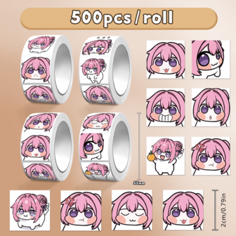 500个多萝头饰卡通青少年计划文具包装吉他滑板密封装饰礼品