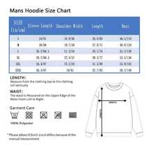 1pc Unisex'S Polyester Crew Neck Hoodie With I Love You In Book Quotes Letter Print, Casual Style Drawstring Hooded Sweatshirt For All Seasons - 黑色 - 查看 6