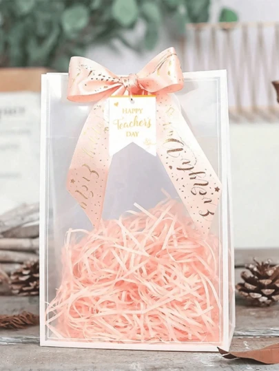 1 st elegant genomskinlig presentpåse med handtag, PVC-tygkasse för kreativa presenter, gör-det-själv-projekt och evenemangsdekor, perfekt för konstentusiaster, hantverksmässor, säsongsbetonade presenter (påsk, jul) - väcker kreativitet i presentgivning, ett måste för hantverkare och present till hantverksälskare #ChicPresentpåse #KreativPresenter #DIYProjekt #Konstentusiast #HantverksälskarePresenter