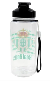 Real Betis Balompié 皇家貝蒂斯足球俱樂部透明運動水壺，讓您隨時隨地支持您的球隊。 550毫升容量，盡享支持您心愛球隊的樂趣。尺寸：7.2 x 7.2 x 19 公分。官方品質保證。 - 綠色 - 查看 3