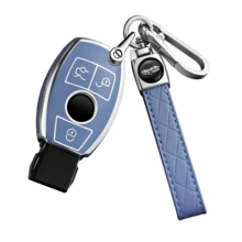 Soft TPU Key Fob Cover Fit For Mercedes-Benz CLS CLK AMG CLK GLC GLS ML SLK A C E R S-Class Smart Key, 5 Colors Available, Exquisite Gift Accessory, Key Protector, Fashionable Keychain, Durable Shell, Car Key Protector, Great Gift - one-size - View 16