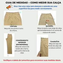Calças Plus Size Corte Social Alfaiataria com Cinto Elegante Casual Moda Feminina - Bronze - Visão 4