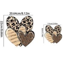 1/2/3 Heart-Shaped Design Heat Transfer Stickers - Large-Sized DIY Heat Transfer DTF Stickers, Washable And Durable PVC Material, Suitable For T-Shirts, Masks, Jeans, Backpacks - Multicolor - View 4