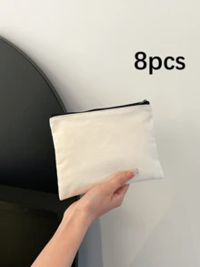 Borse in juta con cerniera, set al dettaglio, borse per cosmetici e matite per cosmetici e fai da te, borse per cosmetici vuote - set di borse per matite beige, borsa per cosmetici multifunzione per viaggi e articoli da toeletta, borsa con cerniera, borsa per trucco, forniture scolastiche, elementi essenziali da viaggio, borsa di bellezza, articoli essenziali per le vacanze, borse per trucco, custodia per trucco, organizer per il trucco, regali invernali per donne, organizer per il trucco, contenitore per il trucco, forniture per il rientro a scuola