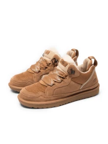 UGG Lowmel Chestnut 3.0 女式休闲运动鞋，透气缓震，轻便厚底，带品牌标识，亲肤材质，适合健身、通勤、日常穿着，栗色，货号：1152410K-CHE - 栗 - 查看 2
