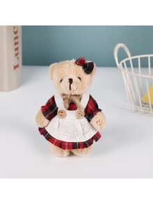 1个泰迪熊毛绒玩具吊坠 - 柔软的泰迪熊毛绒玩具，情侣款吊坠，非常适合作为男女朋友的生日节日礼物、圣诞节和冬季派对装饰收藏品。 - 彩色 - 查看 7