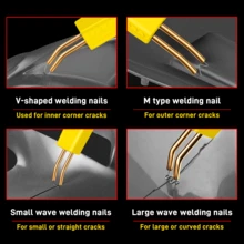 400pcs Plastic Bumper Welding Machine With Hot Stapler, 220V Suitable For Automotive Repair Kit - Yellow - View 3