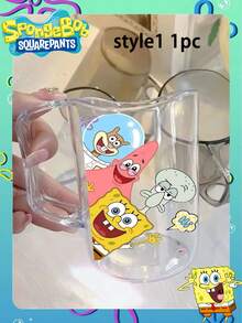 SpongeBob SquarePants 1 chiếc cốc súc miệng SpongeBob dày dặn, có thể dùng làm chậu rửa mặt, giá đựng bàn chải đánh răng, cốc súc miệng bằng nhựa, họa tiết hoạt hình, phù hợp cho cả nam và nữ, dễ thương khi đánh răng, vật trang trí tiệc tùng tuyệt vời cùng bạn bè, cũng là một món đồ trang trí tiệc xuất sắc. - Nhiều màu - Xem 5
