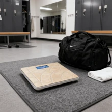 Báscula de baño digital electrónica, pantalla LED retroiluminada, báscula electrónica de cristal templado, báscula digital personal, medición precisa del peso. - Caqui - Ver 4