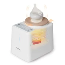 YunBaby Baby Bottle Shaker And Warmer For Breast Milk Formula Food, Fast Heating & 10s Fast Automatic Formula Mixer, No Lumps, Less Bubbles For Happy Tummy, Portable & Quiet, Perfect For Night Feeds ,Fits All Bottles - White - View 2