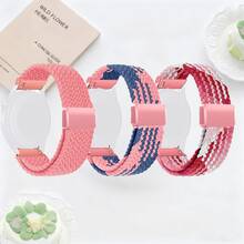 3条尼龙弹力磁扣表带，兼容三星Galaxy Watch7/6/5/4/Active2/6 Classic/4 Classic；18/20/22mm运动编织表带，兼容华为Watch GT、Amazfit GTS、Polar Unite/Grit X/Vantage V3 M2、Garmin Watch；透气时尚尼龙表带，兼容 38mm/40mm/41mm/42mm/44mm/45mm/46mm/49mm（男女通用）；兼容 Ultra 3/2/1 Series 11/10/9/8/7/6/5/4/3/2/1 SE - 22mm - 查看 18