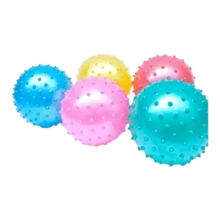 Pelotas de picos paquetito con 12 piezas de colores de vinil de 10cm suaves - Multicolor - Ver 1