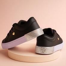 Set Of 3 Girls' Sneakers - Comfortable And Practical, Colors That Charm, Sizes 25 To 36 | ADD TO CART - BCOGliter+PTO Lấp lánh+PTO/Hồng - Xem 7