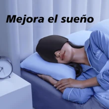 Máscara de gel para ojos con función de calor y frío Alivia la fatiga ocular, reduce la hinchazón y las ojeras. Portátil y ligera, con una correa elástica para un ajuste perfecto. Bolsa de gel con doble función para terapia de calor y frío. - Negro - Ver 2