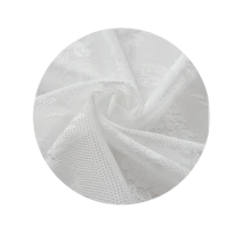 2pcs Vintage French Bohemian Lace Semi-Sheer Voile Curtains, Polyester Fiber, With Rod Pocket Decorative Curtains, Suitable For Bedroom, Living Room, Home Decor, Room Decoration - White - View 7