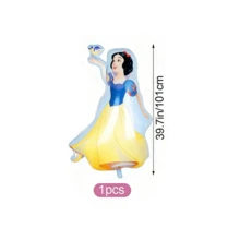 42pcs Princess Birthday Party Decoration Set Combination Princess Aluminum Film Balloon Banner Flag Set - Multicolor - View 12