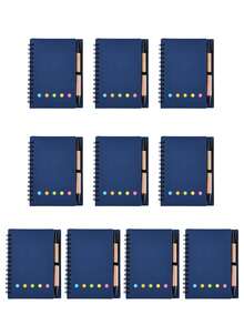 Cuaderno personalizado + Juego de bolígrafo, Juego de cuaderno y bolígrafo, Regalo para nuevo trabajo o maestro, Suministros de oficina, Regalo de papelería, Cuaderno de viaje, Para la familia - Juego de cuaderno y bolígrafo multicolor - Ver 23