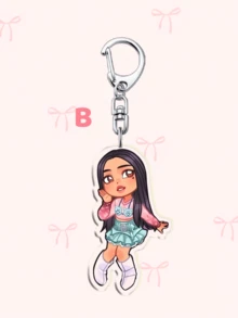 1pc Acrylic Cartoon Keychain KATSEYE, KPOP STYLE, Kpop Girl Group,Manon Sophia Daniela Lara Megan Yoonchae,Bag Charm And Fans Gifts. Ideal For Boyfriends, Girlfriends, Family Members, Teachers, Party Gifts, And EYEKONS-Themed Cell Phone Decorations. - Multicolor - View 13