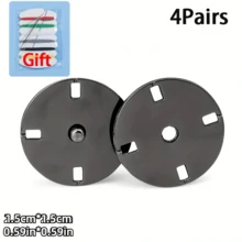 4pairs Button Snaps & Invisible Hidden Buttons Blouse/Jacket/Cardigan Closure Accessory Set With Sewing Kit