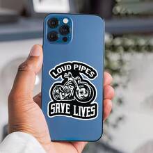 Loud Motorcycle Safety Stickers, Motorcycle Vinyl Stickers Suitable For Laptops, Tablets, Water Bottles, Phone Accessories, Cups, Car Walls & Windows, Helmets