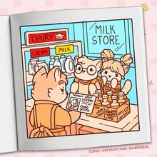 全新《猫咪犯罪记》42页涂色书，猫咪爱好者和艺术家的福音！书中描绘了可爱又贴近生活的猫咪瞬间，是成人减压玩具、儿童益智玩具、亲子互动活动，也是一本可以培养思维能力的DIY涂色书。本书适合作为文具和学习用品，是送给女孩、新人、母亲节的完美礼物。 - Cat Crimes - 查看 9