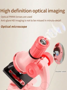 1 szt. Zestaw mikroskopu dla dzieci Zabawki laboratoryjne naukowe, mikroskop biologiczny LED 100-1200X Zabawki edukacyjne do szkoły domowej, instrumenty optyczne dla dzieci
