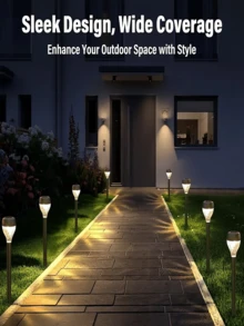 10 luces solares para césped de exterior, resistentes al agua y a las heladas, con batería de 400 mAh, ideales para lámparas de mesa, de jardín y de patio. - 20 piezas - Luz cálida - Ver 6