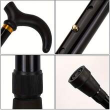 Ultra-Lightweight Telescopic Aluminum Hiking Stick - 2-Section, Non-Slip Grip, Designed For Seniors. Ideal For Outdoor Walking And Mountain Trails. - Multicolor - View 3