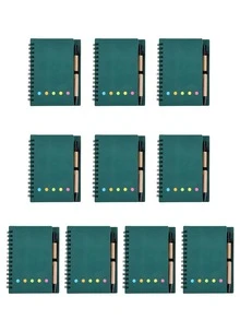 Cuaderno personalizado + Juego de bolígrafo, Juego de cuaderno y bolígrafo, Regalo para nuevo trabajo o maestro, Suministros de oficina, Regalo de papelería, Cuaderno de viaje, Para la familia - Juego de cuaderno y bolígrafo multicolor - Ver 18