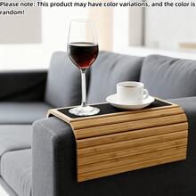1 pieza/2 piezas Bandeja para reposabrazos de silla, Bandeja para reposabrazos de sofá, Bandeja para reposabrazos de sillón reclinable, Bandeja de sobremesa, Bandeja de reposabrazos de sofá de madera, Bandeja de reposabrazos de escritorio/silla, Caja de almacenamiento y exhibición de sobremesa, Bandeja y cuenco decorativos, Bandeja de decoración del hogar
