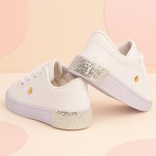 Set Of 3 Girls' Sneakers - Comfortable And Practical, Colors That Charm, Sizes 25 To 36 | ADD TO CART - BCOGliter+PTO Lấp lánh+PTO/Hồng - Xem 3