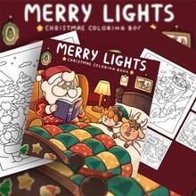 1本21x21厘米“欢乐灯光”圣诞成人涂色书,厚实不透明纸张,线条清晰 | 圣诞老人、精灵和驯鹿在温馨的节日场景中,缓解压力,理想的圣诞礼物,适合文具、学习用品,也是送给女孩、婚礼季和母亲节的完美礼物 - 歡樂燈光 - 查看 2