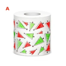 5 rolek/ 1 rolka Wesołego Bożego Narodzenia Papier toaletowy Serwetka Świętego Mikołaja Jednorazowy papier toaletowy Prank Zabawny pomysł na prezent urodzinowy Boże Narodzenie Dekoracje świąteczne Piżamy świąteczne Prezenty świąteczne Dekoracje świąteczne - Wielokolorowe - Zobacz 9