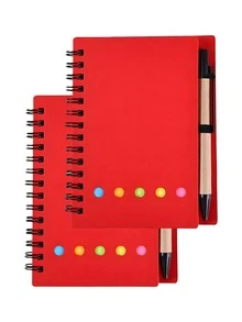 Cuaderno personalizado + Juego de bolígrafo, Juego de cuaderno y bolígrafo, Regalo para nuevo trabajo o maestro, Suministros de oficina, Regalo de papelería, Cuaderno de viaje, Para la familia - Juego de cuaderno y bolígrafo multicolor - Ver 16