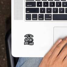Loud Motorcycle Safety Stickers, Motorcycle Vinyl Stickers Suitable For Laptops, Tablets, Water Bottles, Phone Accessories, Cups, Car Walls & Windows, Helmets