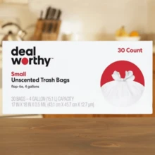 ☀️80 Count - Glad ForceFlex MaxStrength Tall Kitchen Drawstring Trash Bags, 13 Gallon Size Fits Standard Kitchen Trash Cans,  Securing (No Spills Or Odors)/Small Flap Tie Trash Bags - 4gal - 30ct-Kitchen | Kitchen Organization And Storage | Kitchen Accessories | Plastic Bags | Bolsas De Plástico | Home Essentials | Home Decor | Kitchen Decor | Bathroom Decor And Accessories | Trash Bags | Bathroom | Bag | Bolsas De Basura - 彩色 - 查看 2