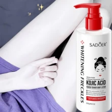[Local Warehouse]250ml Kojic Acid Whitening And Tender Body Lotion Hydrating, Moisturizing And Whitening Body Lotion Providing Bright Skin , Smooth Skin Color, Smooth Light Color, Oil-Free Distribution, Light Color Skin Type, Comprehensive Dry Skin, Universal For Men And Women, Whole Body Frost, Modern Clothing Products, High-Quality Packaging[Christmas & Valentine's,Party & Gifts] - 白色-2pcs - 查看 2