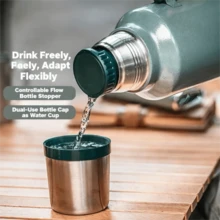 Stanley2025 Classic 64oz (1900ml)Stainless Steel Vacuum Insulated Bottle - Large Capacity, Portable For Outdoor & Home Use, Keeps Hot & Cold | A Must-Have Convenient Daily Essential For Families - 經典傳奇瓶1900ML-64oz - 查看 4