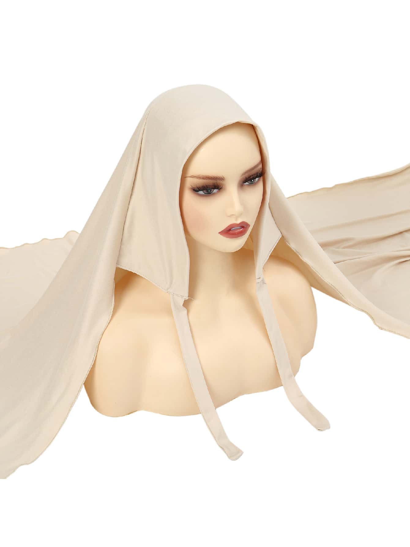 1pc Solid Color Soft Milk Silk Scarf, Convenient Headband For Women,Holiday,Travel Essential