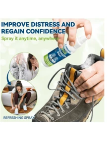 100ml Shoe Deodorizing Spray, Fresh Spray For Removing Shoe And Sock Odor. Effective Deodorizing For Various Shoes, Suitable For Both Men And Women. - Multicolor - View 7