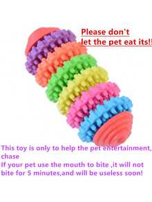 Pet Healthy Teeth Gums Chew Gear Toy Chew Training Tool Colorful Rubber Pet Dog Puppy Dental Teething Toy