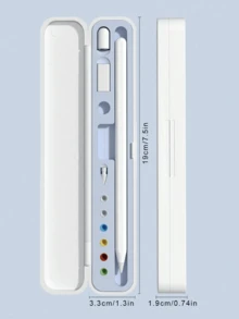 Étui de protection, adaptateur et boîte de rangement pour le stylet Apple Pencil de 1ère et 2ème génération. Étui de transport compact et élégant pour le crayon tactile iPad (le crayon et les accessoires ne sont pas inclus)