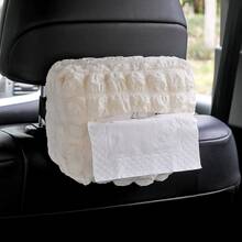 Car Tissue Box, Creative Tulip Design Car Paper Towel Holder, Car Armrest Box Tissue Dispenser, Car Interior Decor - one-size - View 3