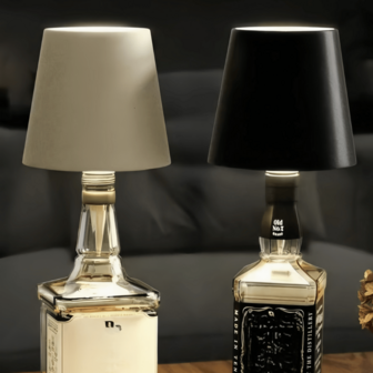 1pc/2pcs Modern Rechargeable LED Desk Lamp With Touch Control, 3 Lighting Modes, Bottle Stopper Lamp Suitable For Bottles, Wine Bottles, Parties