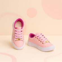 Set Of 3 Girls' Sneakers - Comfortable And Practical, Colors That Charm, Sizes 25 To 36 | ADD TO CART - PTO/Pink+Pink+White Pink - View 3