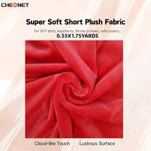 CHEONET 节日 DIY 面料 - 1 片柔软弹力预裁涤纶面料，非常适合 DIY 手工艺品和服装，仅限手洗