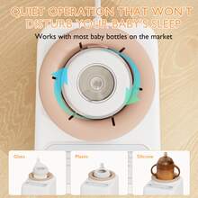 YunBaby Waterless Baby Bottle Shaker And Warmer For Breast Milk Formula Food, Fast Heat, Formula Mixer, Prevent Formula Lumps, One-Touch Easy Use, Night Light For Nighttime Breastfeeding, Newborn Essentials Supplies Gift For Mom - White - View 8