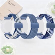 3条尼龙弹力磁扣表带，兼容三星Galaxy Watch7/6/5/4/Active2/6 Classic/4 Classic；18/20/22mm运动编织表带，兼容华为Watch GT、Amazfit GTS、Polar Unite/Grit X/Vantage V3 M2、Garmin Watch；透气时尚尼龙表带，兼容 38mm/40mm/41mm/42mm/44mm/45mm/46mm/49mm（男女通用）；兼容 Ultra 3/2/1 Series 11/10/9/8/7/6/5/4/3/2/1 SE - 22mm - 查看 17